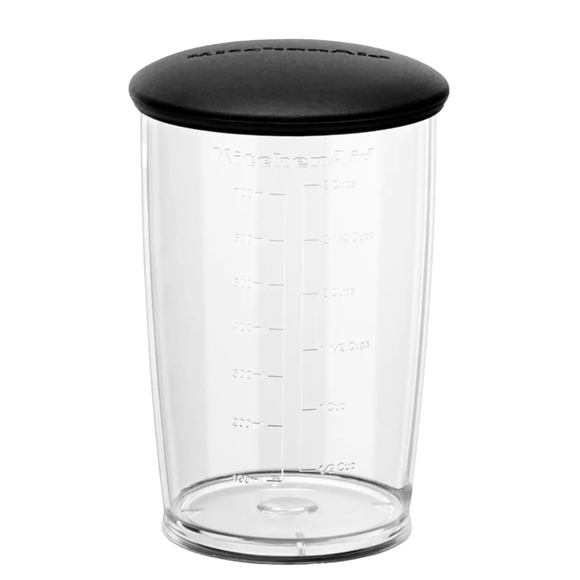 NEW Kitchenaid 3 Cup Immersion Blender Jar Accessory with Lid - Picture 1 of 1